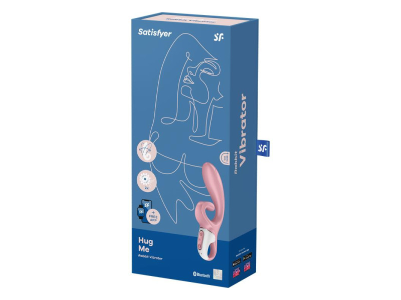 Vibrador Hug Me con APP Satisfyer Connect Rosa