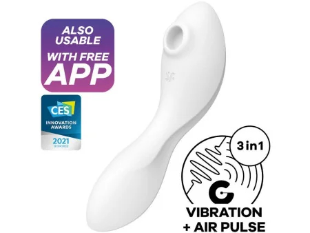 Curvy Trinity 5 con APP Satisfyer Connect Blanco Curvy Trinity 5 con APP Satisfyer Connect Blanco