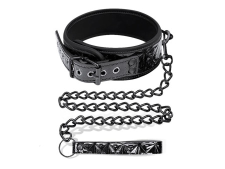 Collar con Correa Sapphire Cuero Vegano