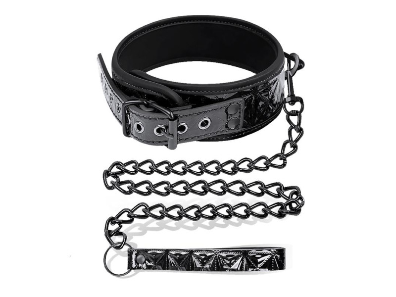 Collar con Correa Sapphire Cuero Vegano