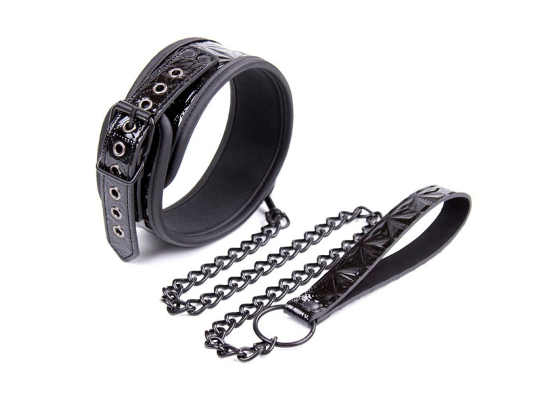 Collar con Correa Sapphire Cuero Vegano
