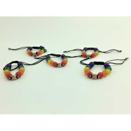 Pulsera Bandera LGBT y Ojo Turco