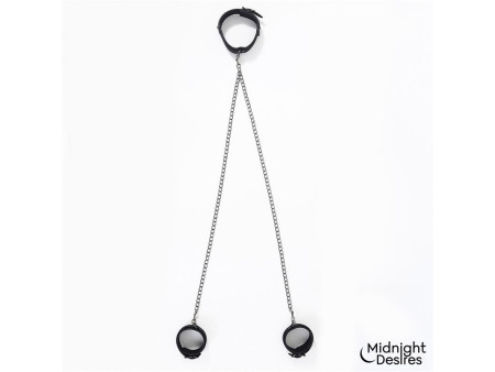 Collar con Esposas para Tobillos con Cadena Collar con Esposas para Tobillos con Cadena