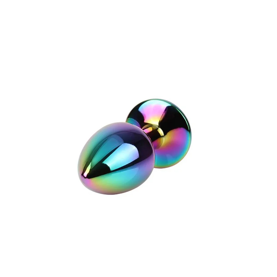 Rainbow Gem Plug Anal multicolor con Joya Talla S
