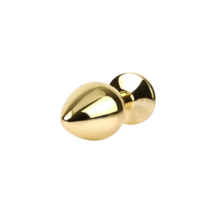 Rosy Gem Plug Anal Dorado con Joya Talla M