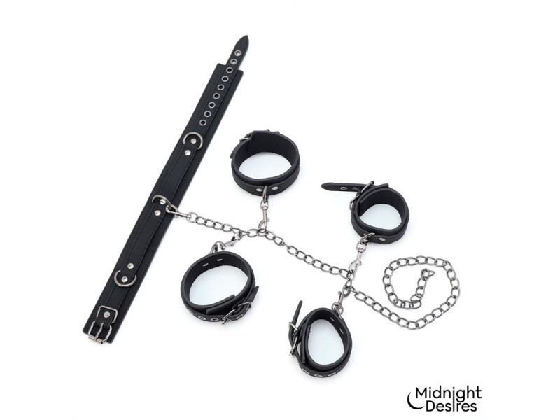 Set de Restricciones con Collar y Esposas