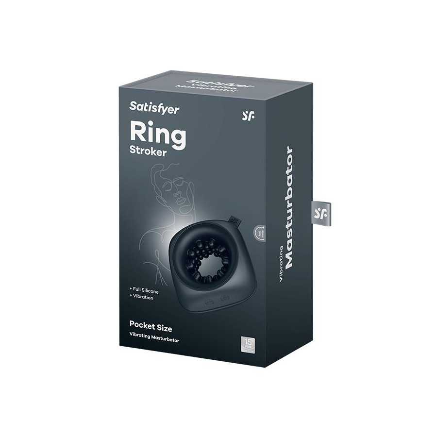 Ring Stroker Anillo Maturbador Tamano Viaje Negro