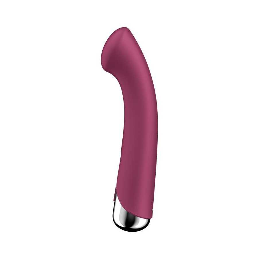 Spinning G Spot 1 Vibrador y Rotador Rojo