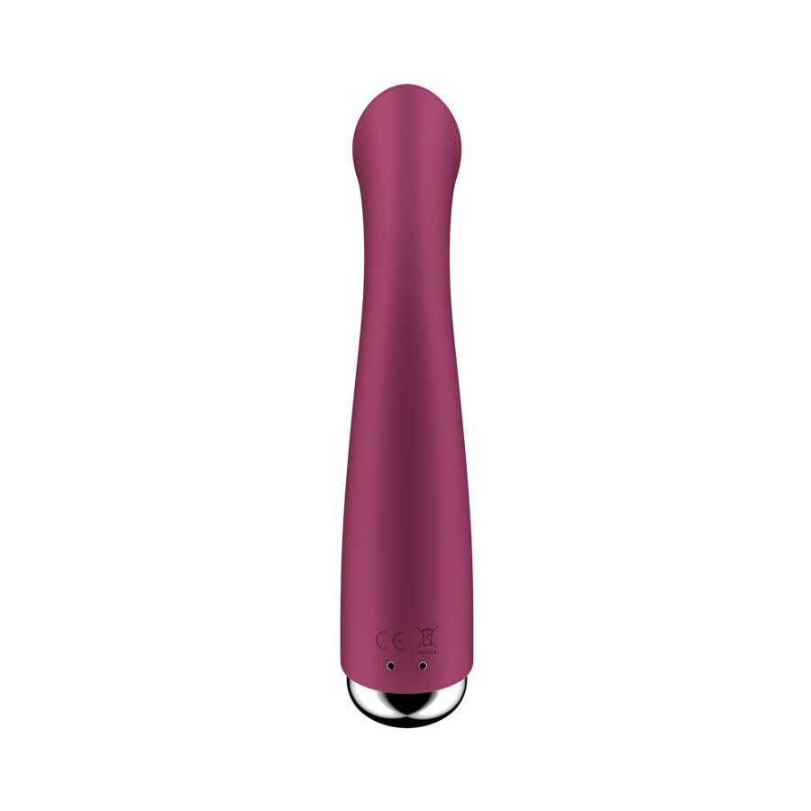 Spinning G Spot 1 Vibrador y Rotador Rojo