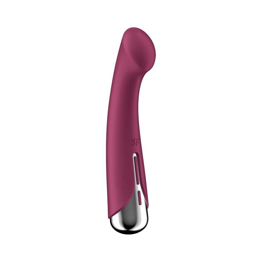 Spinning G Spot 1 Vibrador y Rotador Rojo