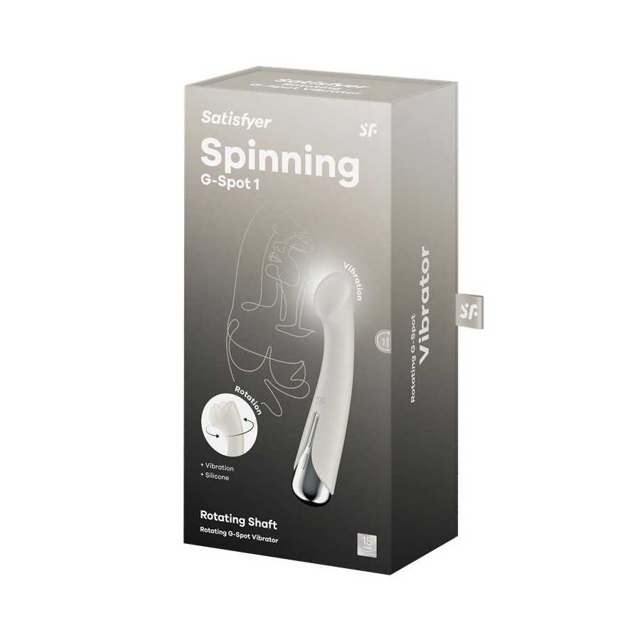 Spinning G Spot 1 Vibrador y Rotador Beige