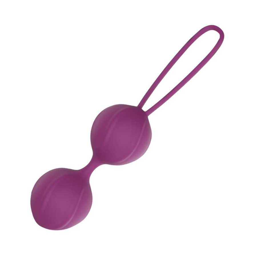 Garbo Bola Doble Kegel Silicona Purpura