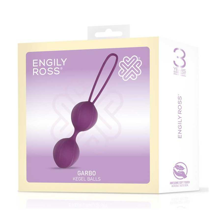 Garbo Bola Doble Kegel Silicona Purpura