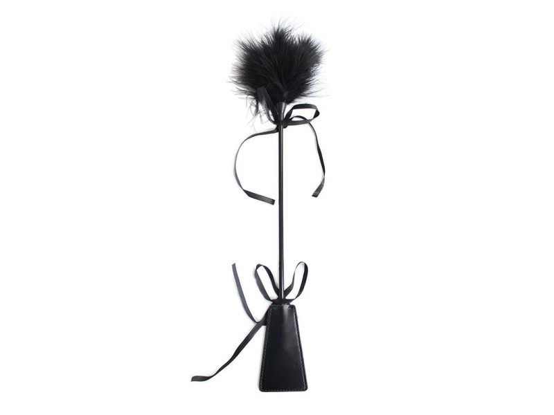 Plumero y Fusta 2 en 1 49 cm Negro