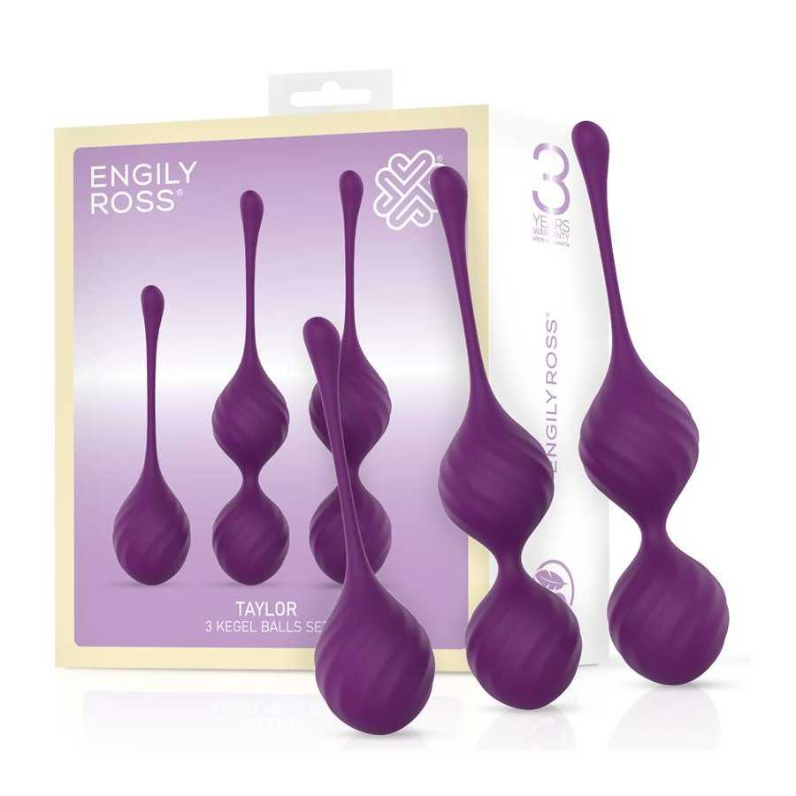 Taylor 20 Bolas Kegel Silicona Purpura