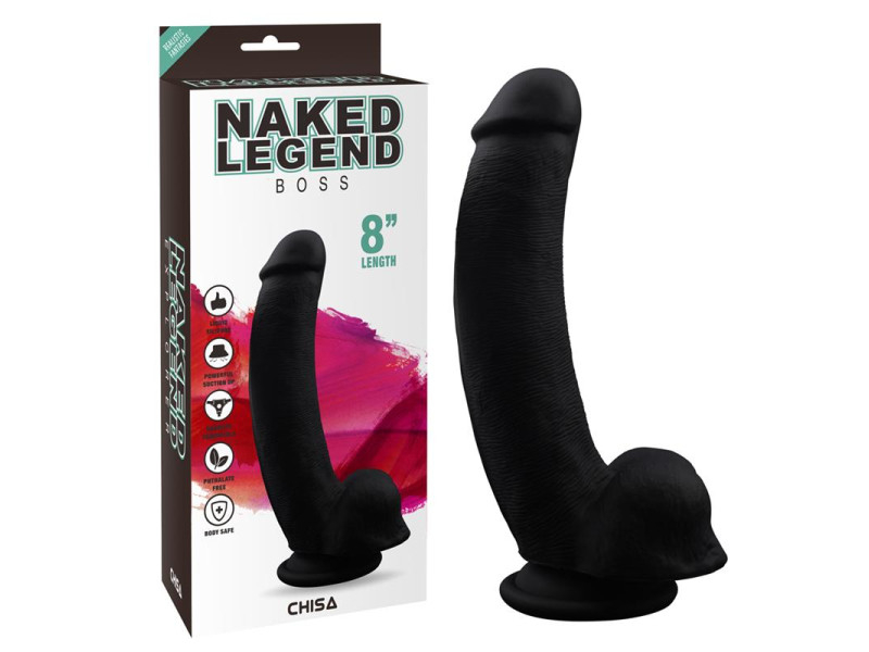Dildo Realista Boss Color Negro 8