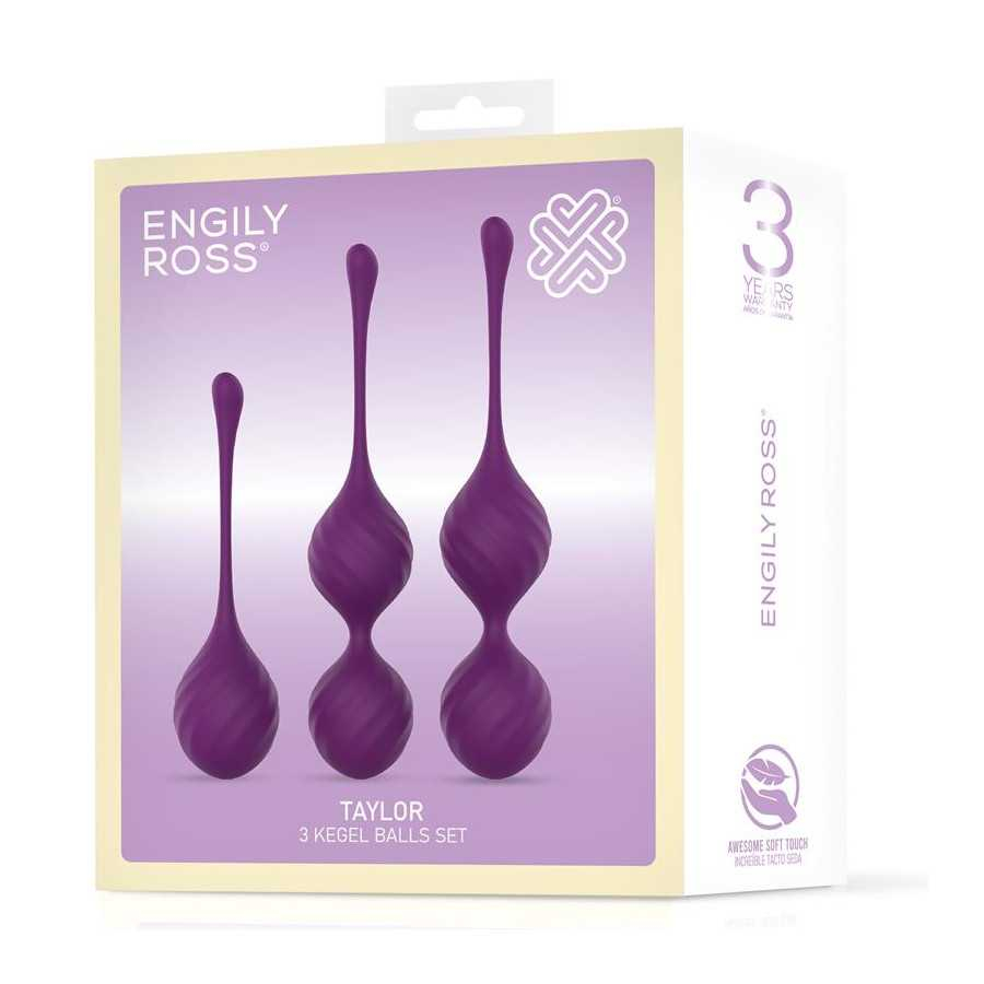 Taylor 20 Bolas Kegel Silicona Purpura