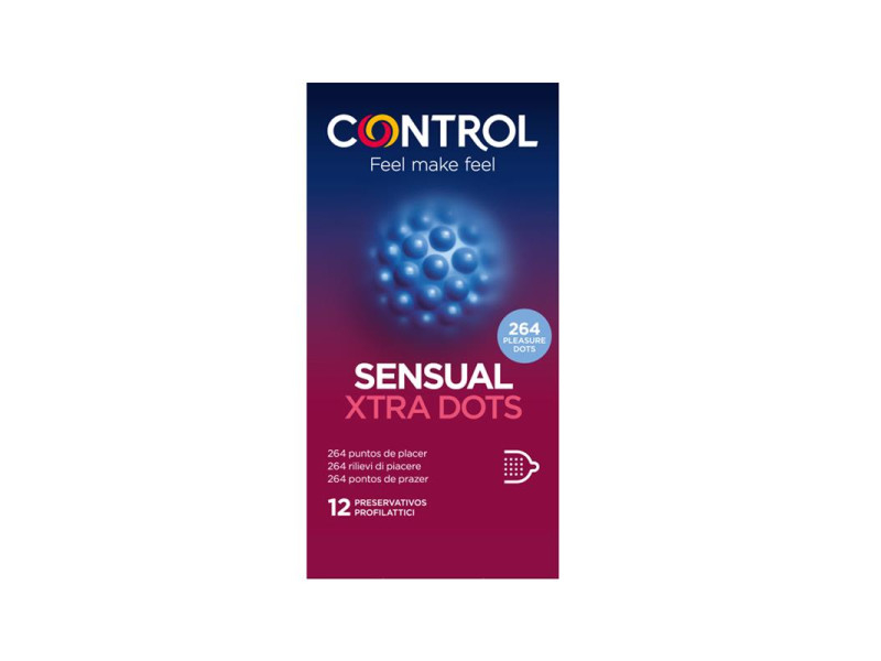 Sensual Xtra Dots Punteados 12 uds
