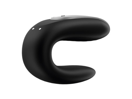 Double Fun Vibrador para Parejas con APP y Control Remoto Negro Double Fun Vibrador para Parejas con APP y Control Remoto Negro