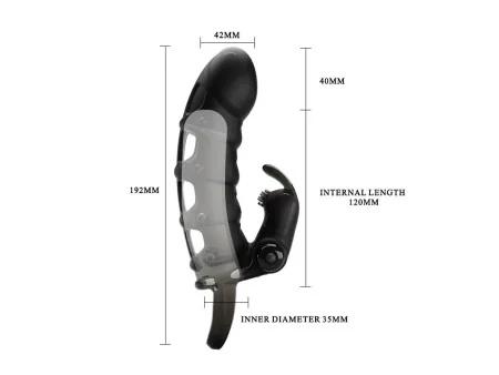 Cuper Funda para el Pene con Vibracion 4 cm