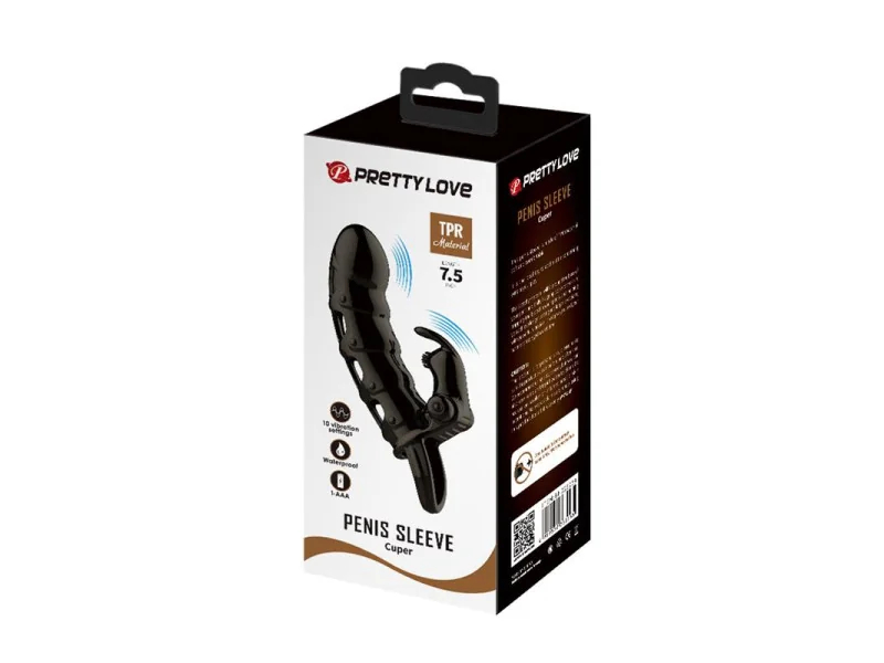 Cuper Funda para el Pene con Vibracion 4 cm
