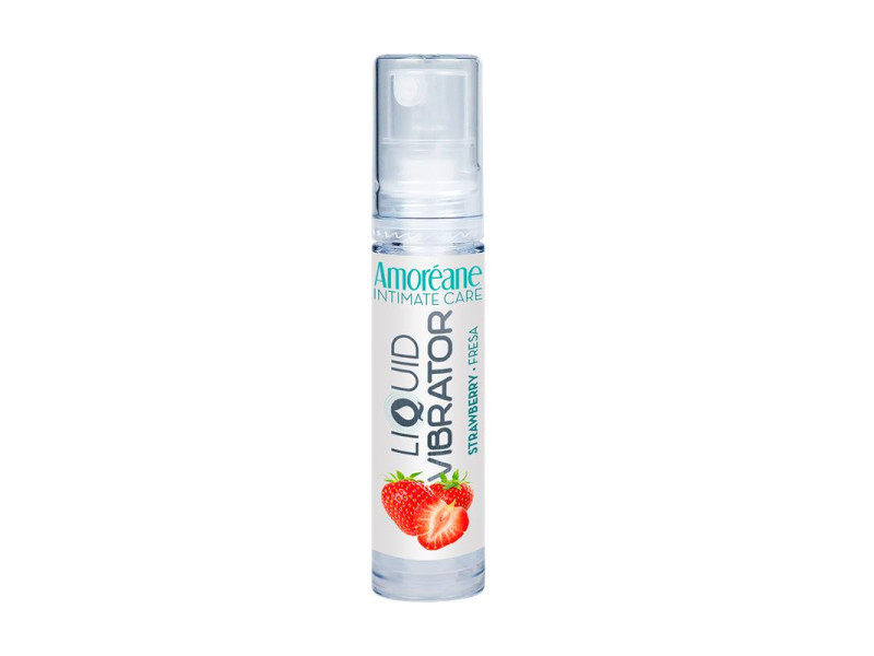 Vibrador Liquido Base Agua Fresa 10 ml