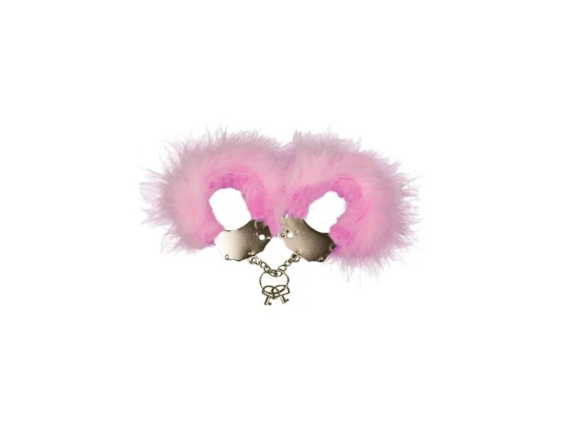Esposas Metal con Plumas Rosa Esposas Metal con Plumas Rosa
