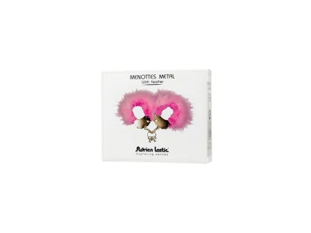 Esposas Metal con Plumas Rosa Esposas Metal con Plumas Rosa