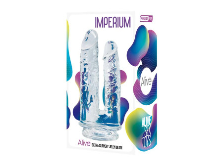 Imperium Dildo Doble Jelly Transparente Imperium Dildo Doble Jelly Transparente