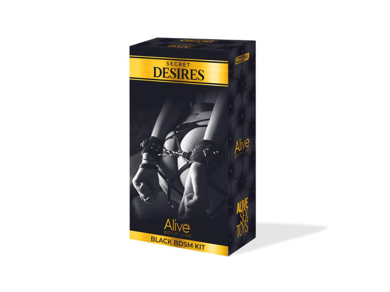 Secret Desires Black Kit de 8 Piezas BDSM