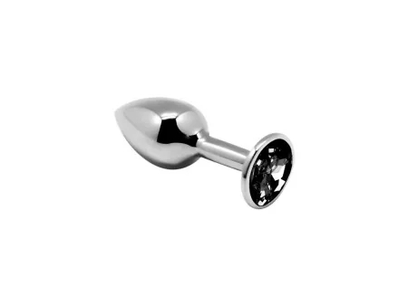 Plug Anal con Joya Negra Talla S