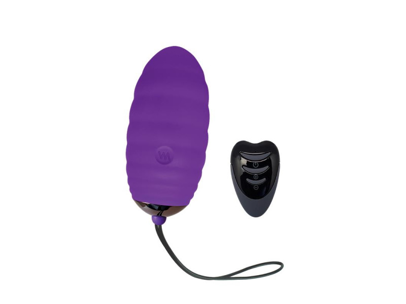 Huevo Vibrador Ocean Breeze 20 con Control Remoto Purpura Huevo Vibrador Ocean Breeze 20 con Control Remoto Purpura