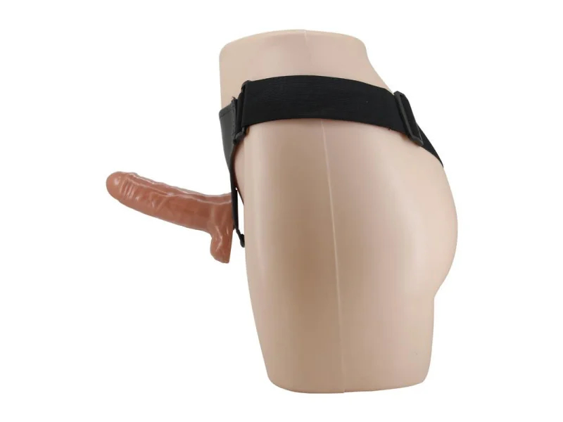 Arnes con Dildo Retractil con Vibracion