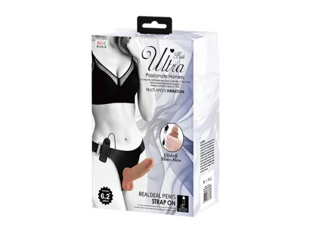 Arnes con Dildo Retractil con Vibracion