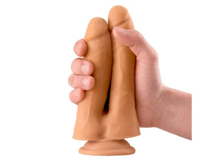 Twin Dildo Doble Realista 71 Natural