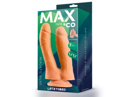 Twin Dildo Doble Realista 71 Natural