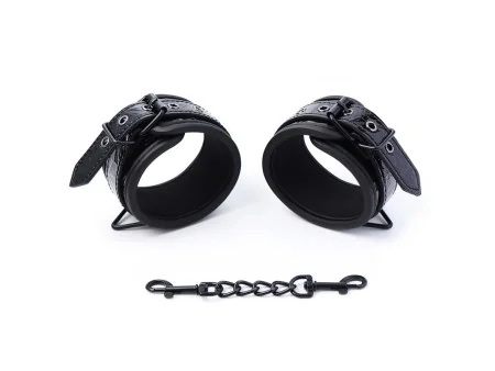 Esposas para Muneca Ajustable Sapphire Cuero Vegano