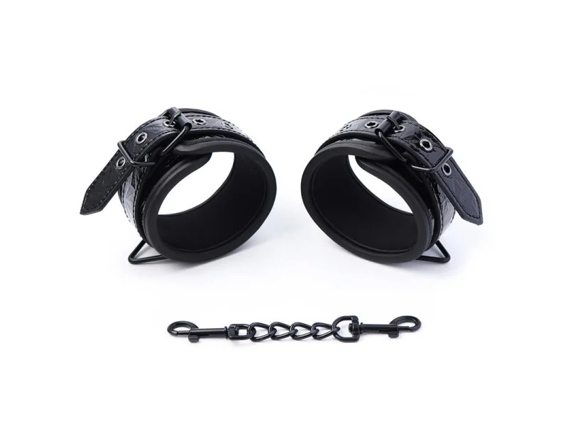 Esposas para Muneca Ajustable Sapphire Cuero Vegano