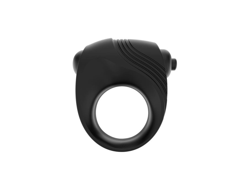 Romeri Anillo Bala Vibradora Silicona Negro