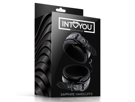 Esposas para Muneca Ajustable Sapphire Cuero Vegano