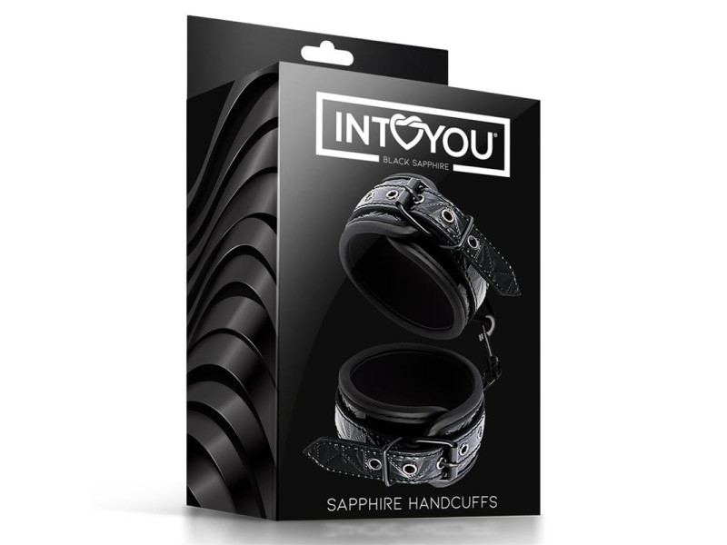Esposas para Muneca Ajustable Sapphire Cuero Vegano