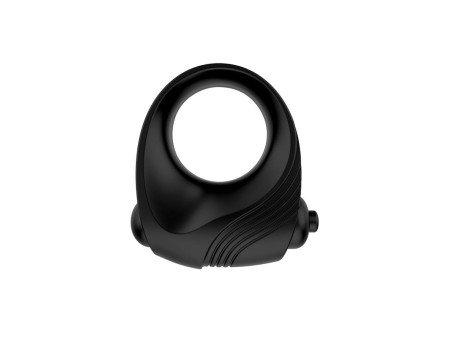 Romeri Anillo Bala Vibradora Silicona Negro