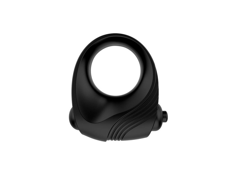 Romeri Anillo Bala Vibradora Silicona Negro