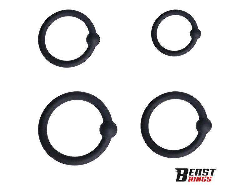 Set de 4 Anillos para el Pene Silicona