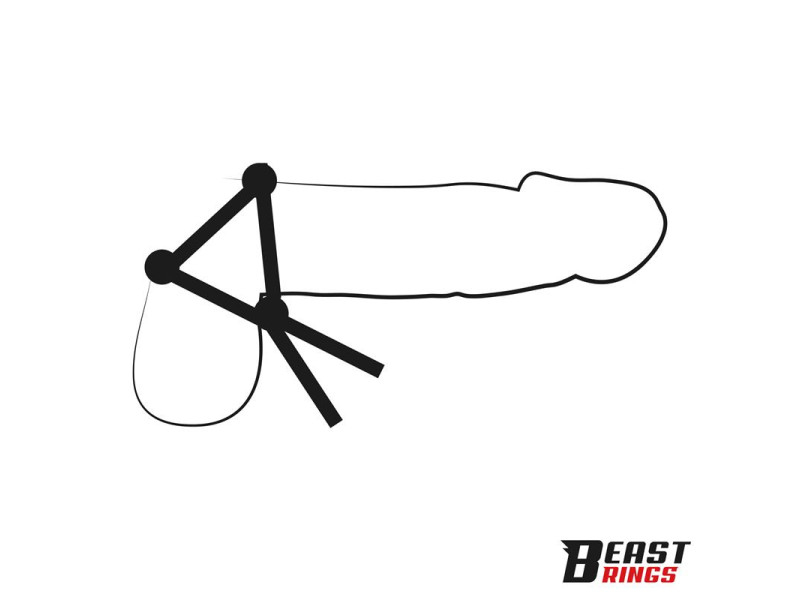 Lasso Anillo para el Pene Silicona Ajustable