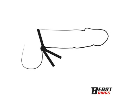 Lasso Anillo para el Pene Silicona Ajustable