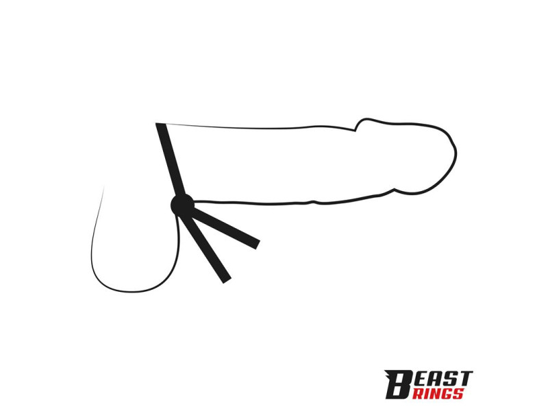 Lasso Anillo para el Pene Silicona Ajustable