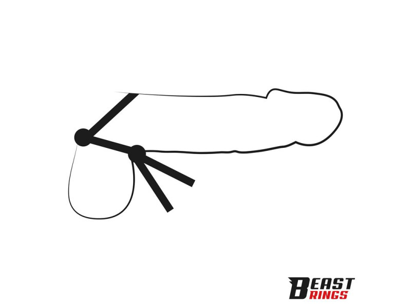 Lasso Anillo para el Pene Silicona Ajustable