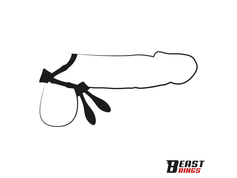 Lasso Anillo para el Pene Silicona Ajustable