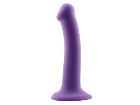 Bouncy Dildo Silicona Liquida Hiper Flexible 7 18 cm Talla M Purpura